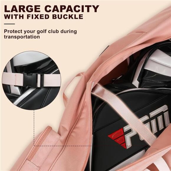 Golf Travel Bags for Airlines with Adjustable Support Rod and Detachable - Picture 7 of 8